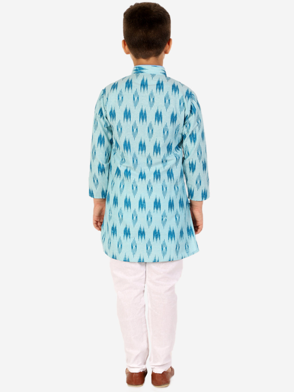 Pro Ethic Cotton Kurta Pajama For Boys Firozi Printed S-154
