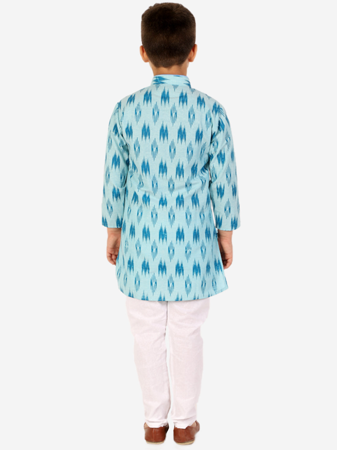 Pro Ethic Cotton Kurta Pajama For Boys Firozi Printed S-154