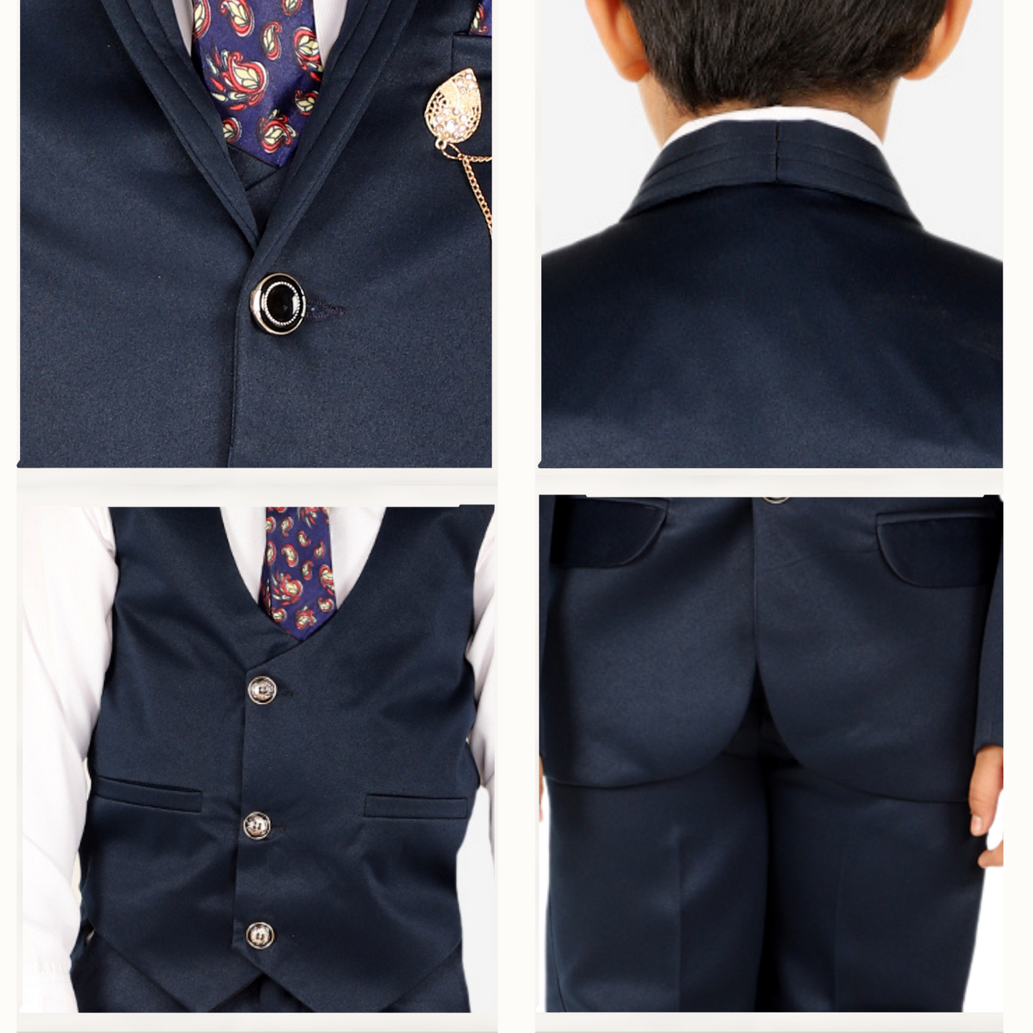 Pro Ethic Five Piece Suit For Boys Navy Blue T-128