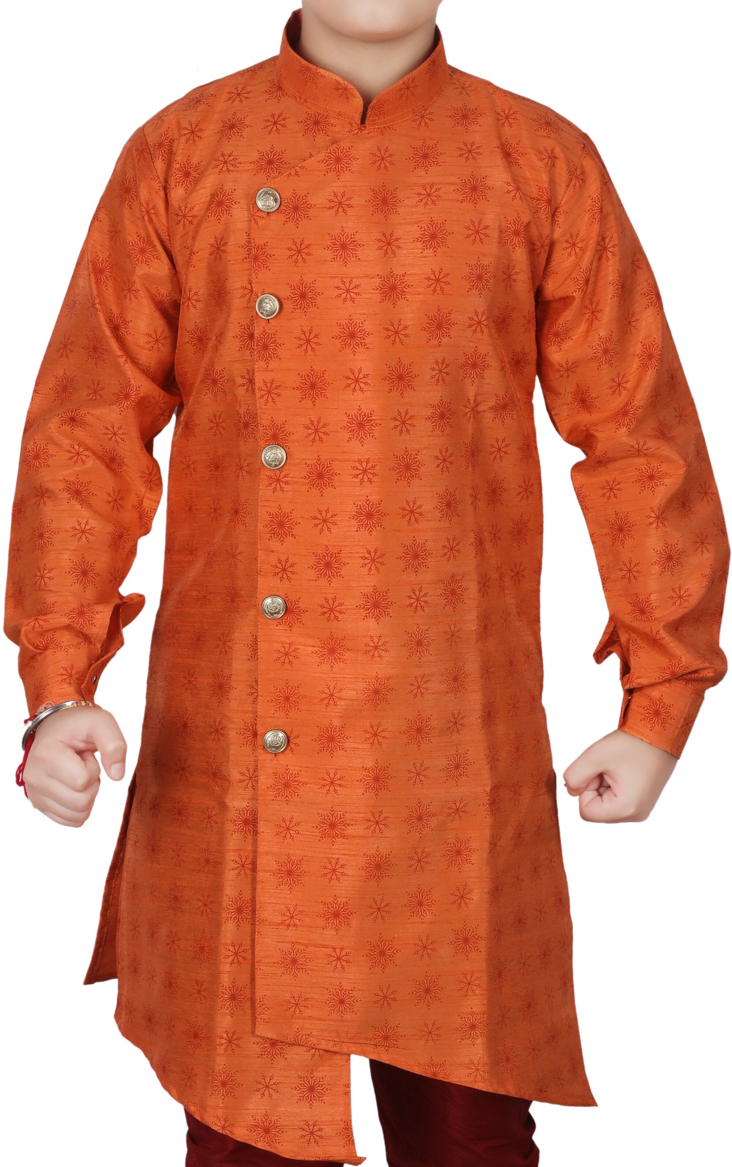 Orange Kurta Pajama For Kids Ethnic Wear