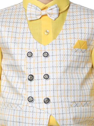 Pro Ethic Three Piece Suit For Boys Yellow T-129