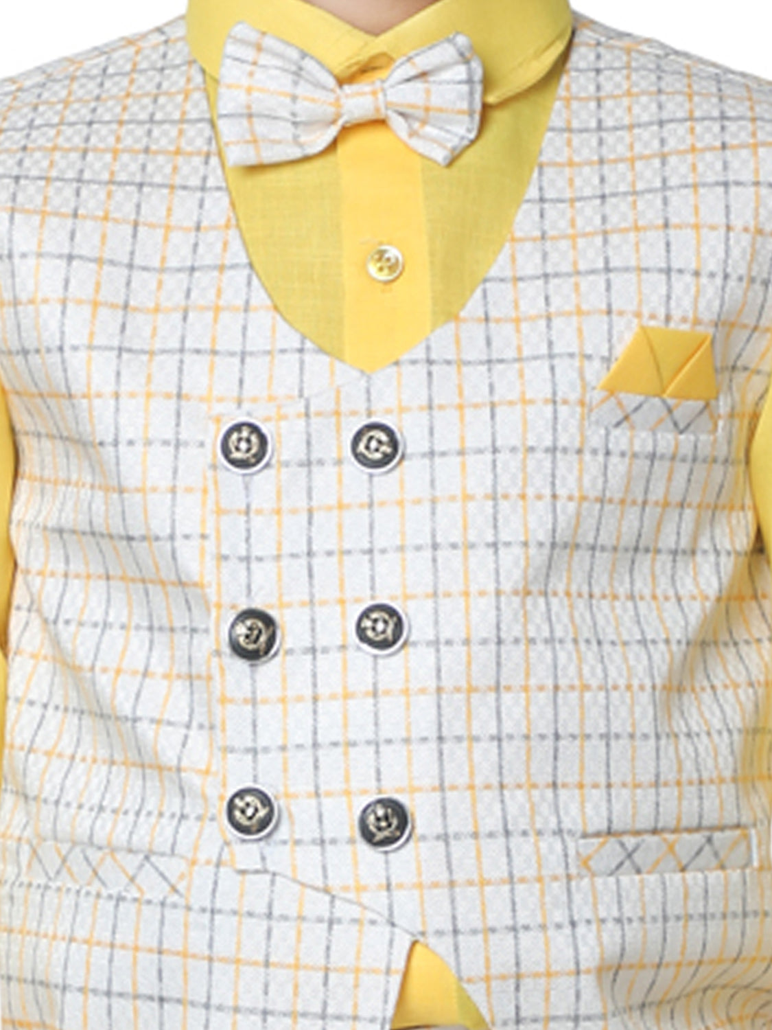 Pro Ethic Three Piece Suit For Boys Yellow T-129