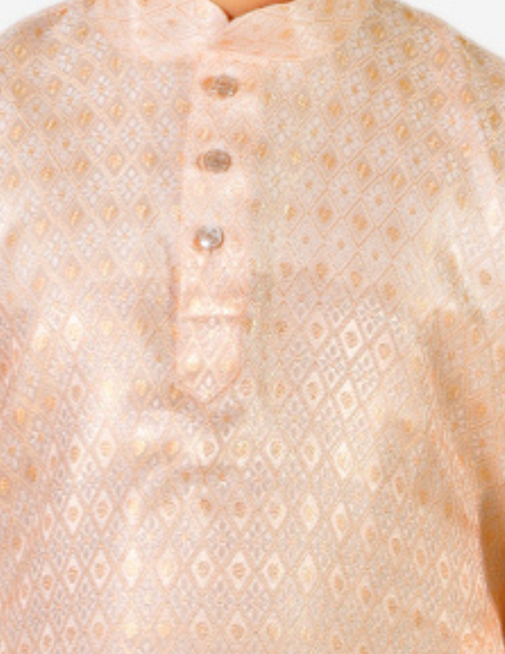 Pro Ethic Boys Kurta Pajama Set Silk Emblished Design Cream (S-170)