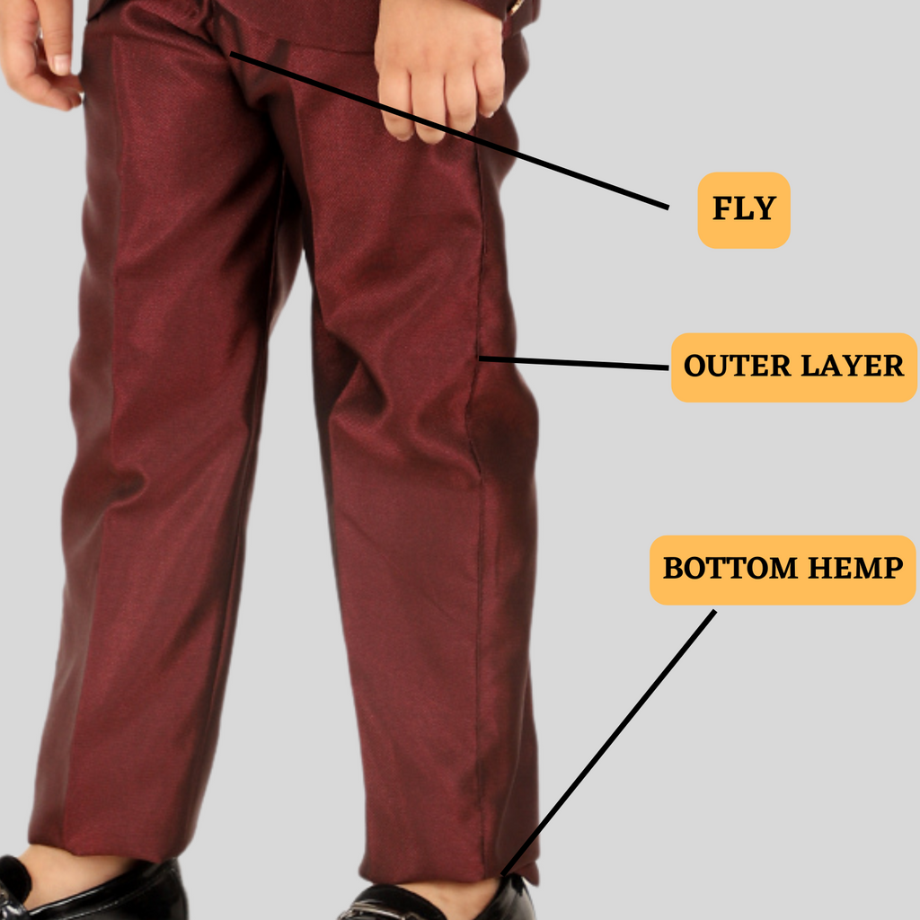 Pro Ethic Five Piece Suit For Boys Maroon T-127