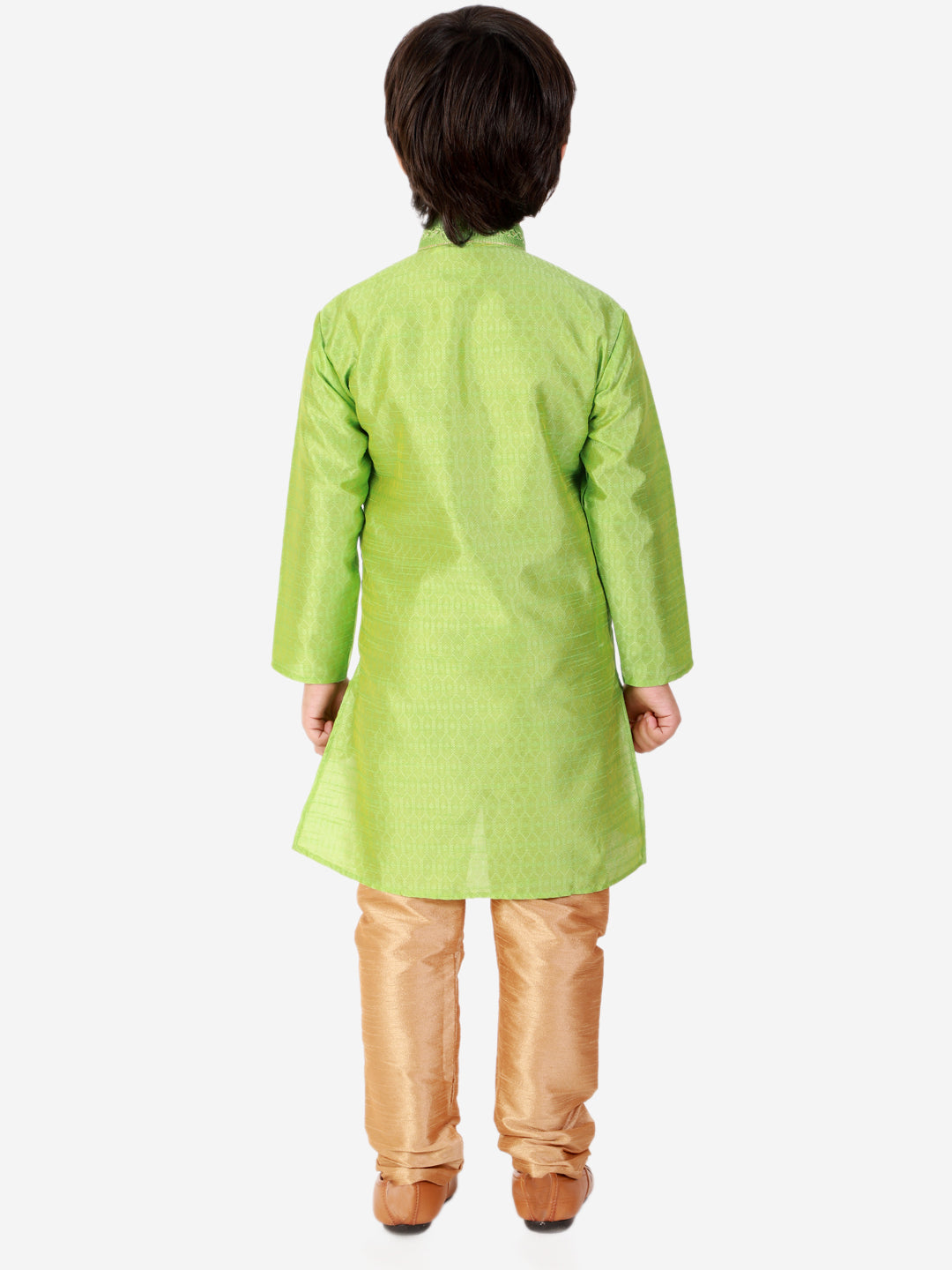 Pro Ethic Cotton Kurta Pajama For Boys Green Self design S-156