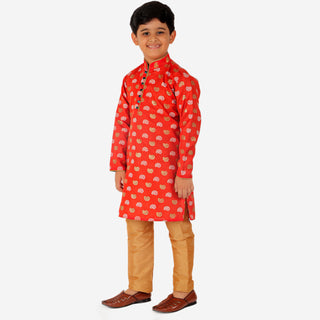 Pro Ethic Kurta Pajama For Boys 1 To 16 Years | Cotton | Floral Print | Maroon (S-204)