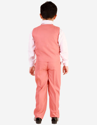 Pro Ethic Three Piece Suit For Boys Cotton Pink Floral Print T-121