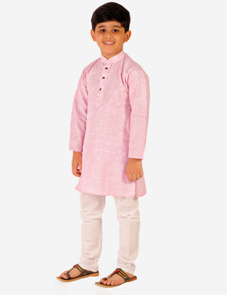 Pro Ethic Kurta Pajama For Boys 1 To 16 Years | Cotton | Self Design | Pink (S-186)