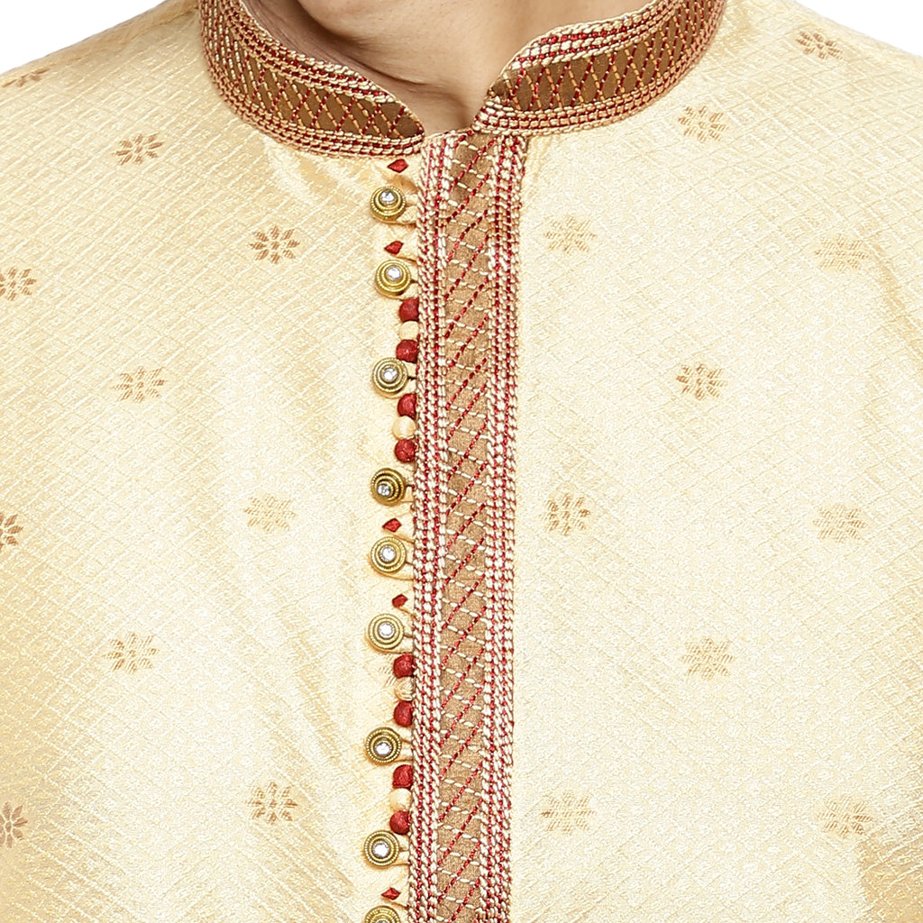 Pro Ethic Silk Kurta Pajama Set For Men Maroon #1898
