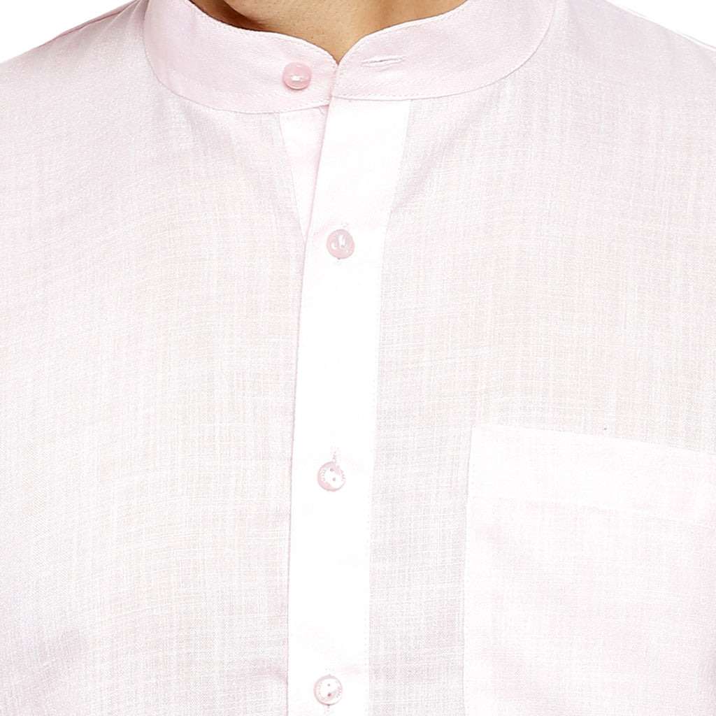 Pro Ethic Cotton Light Pink New Look Kurta Pajama For Men (A-781)