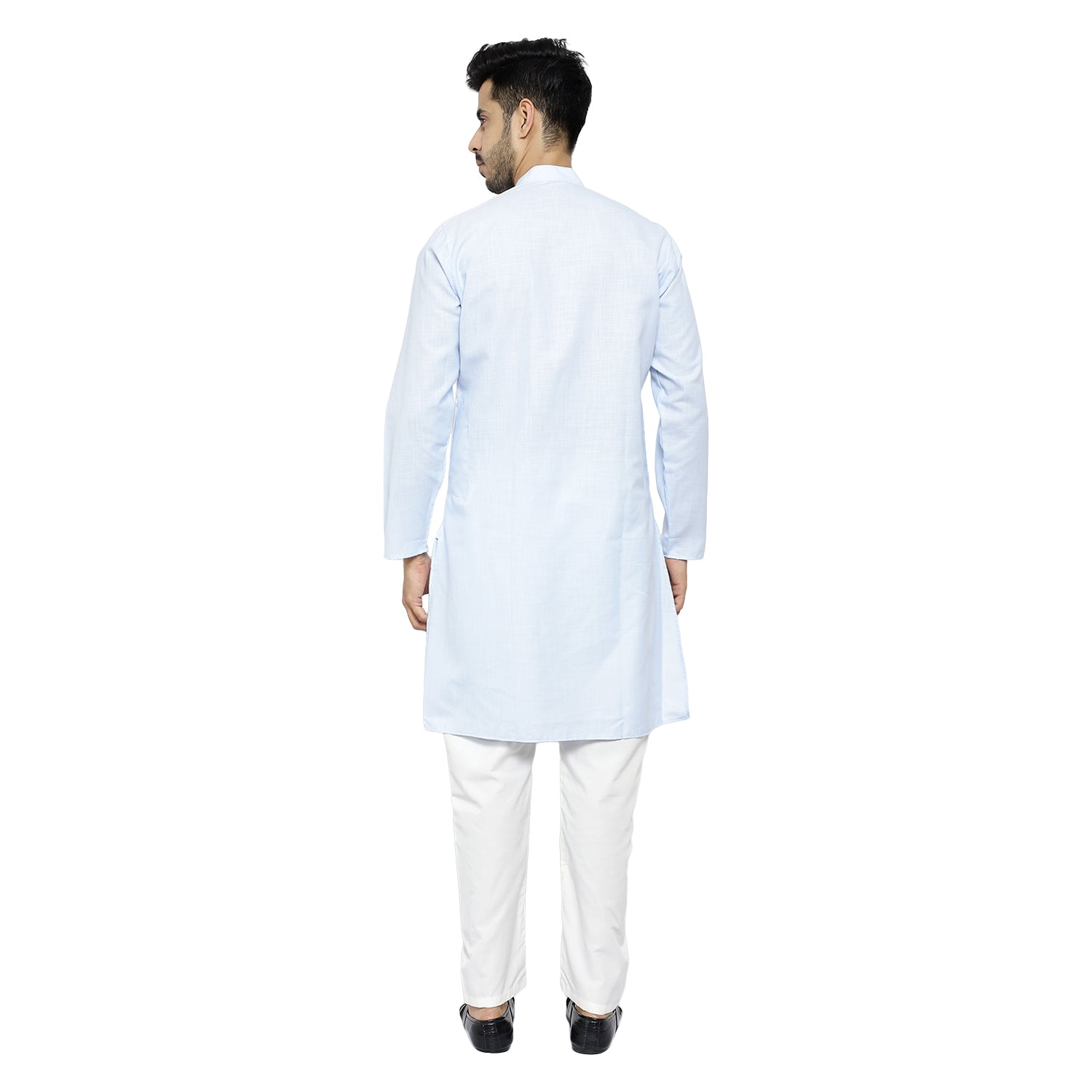 white cotton kurta pajama for men