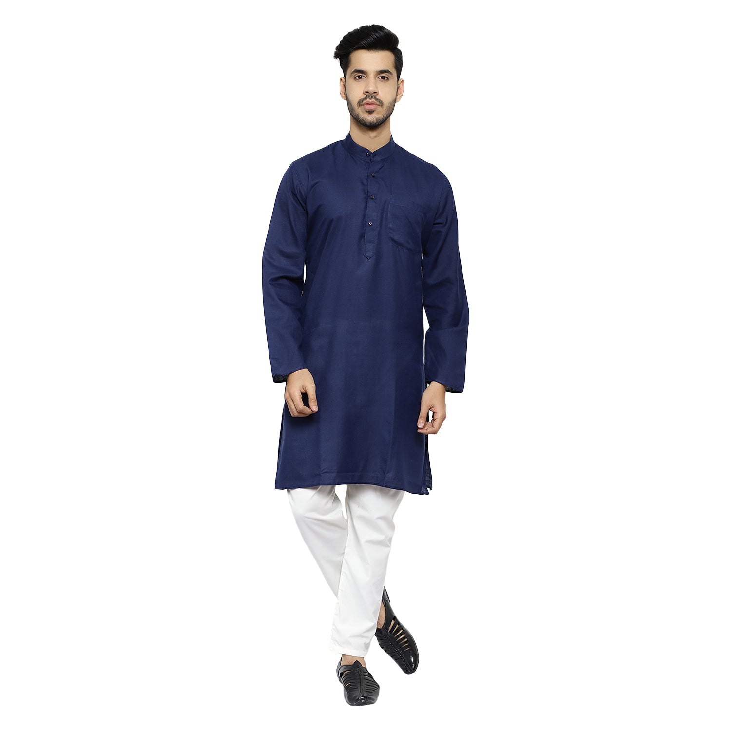 Pro Ethic Cotton Blue New Look Kurta Pajama For Men (A-781)