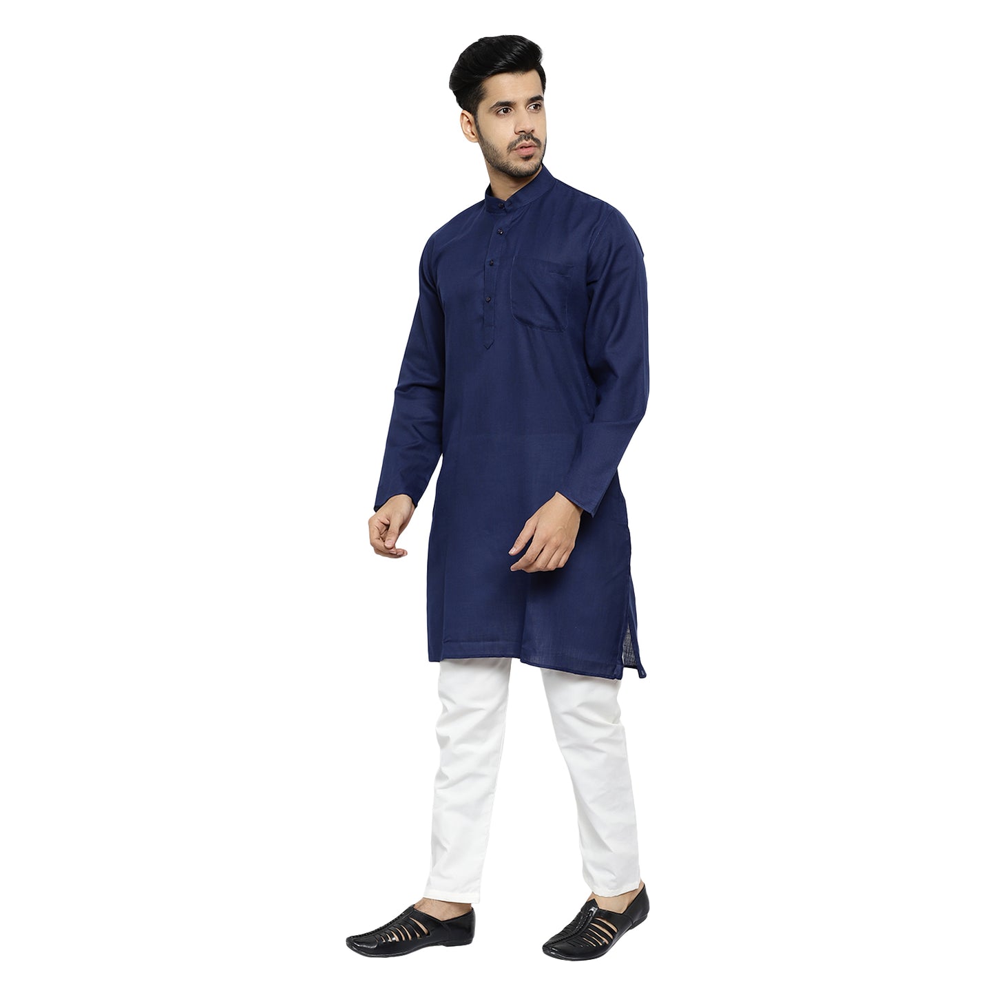 Pro Ethic Cotton Blue New Look Kurta Pajama For Men (A-781)