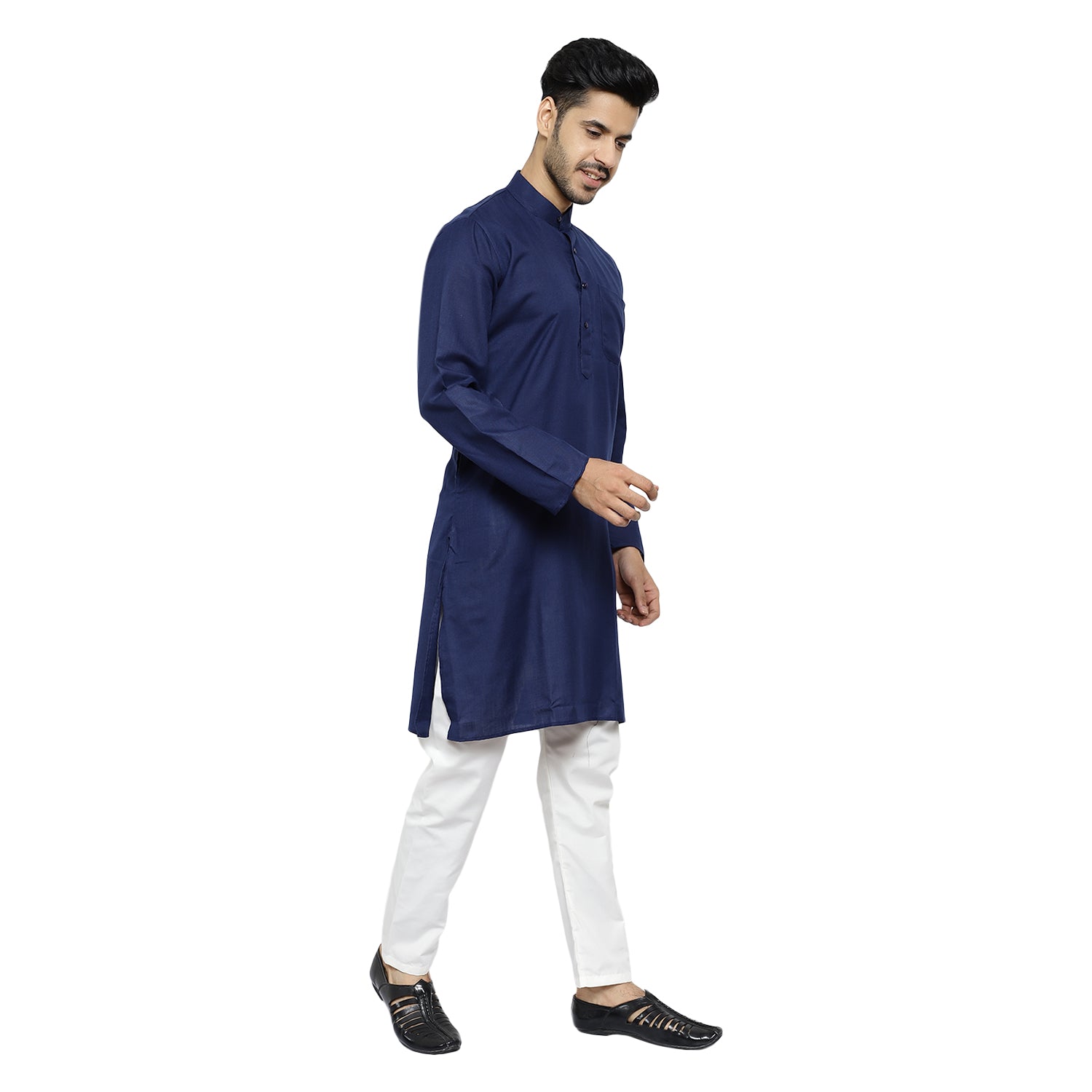 Pro Ethic Cotton Blue New Look Kurta Pajama For Men (A-781)