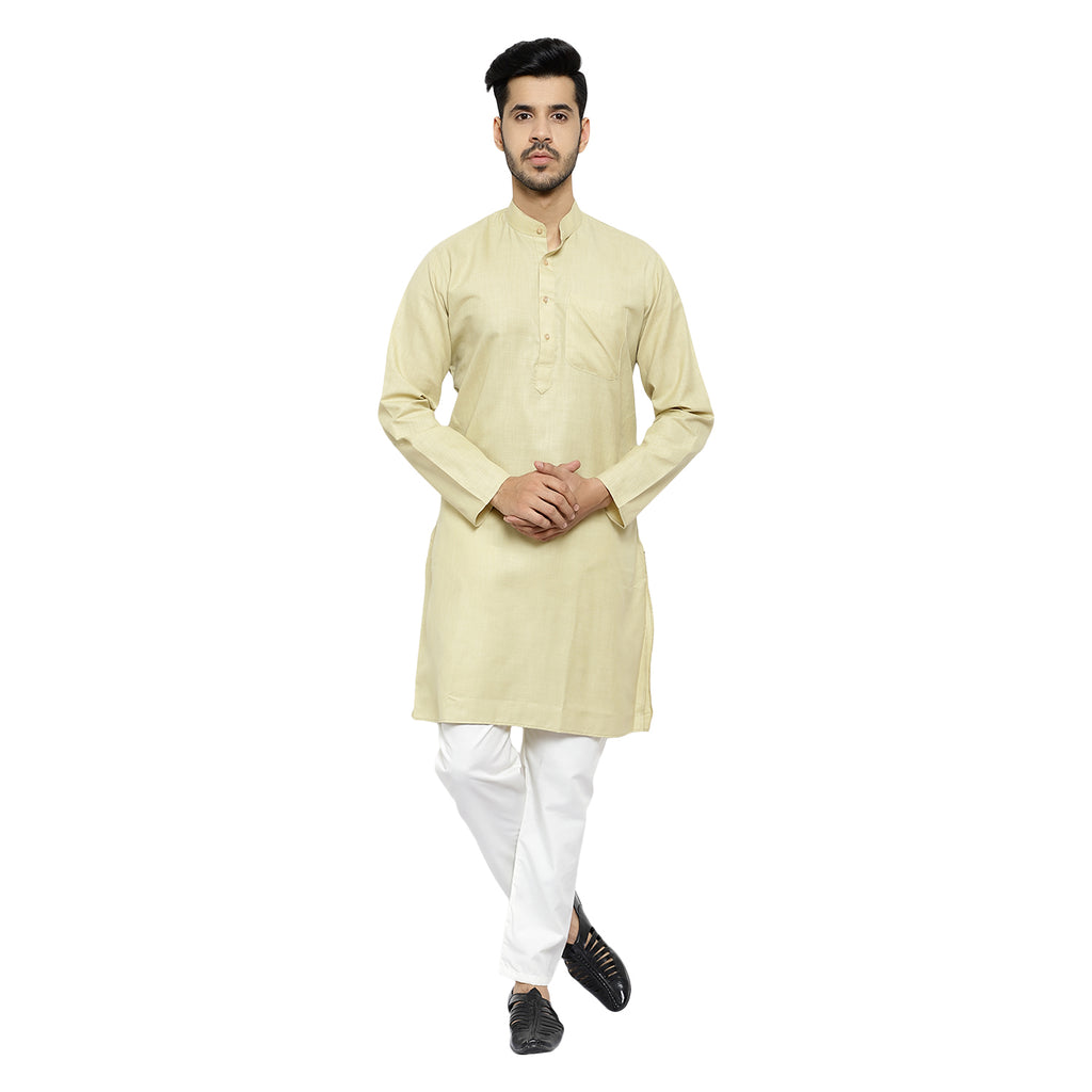 Pro Ethic Cotton Pista New Look Kurta Pajama For Men (A-781)