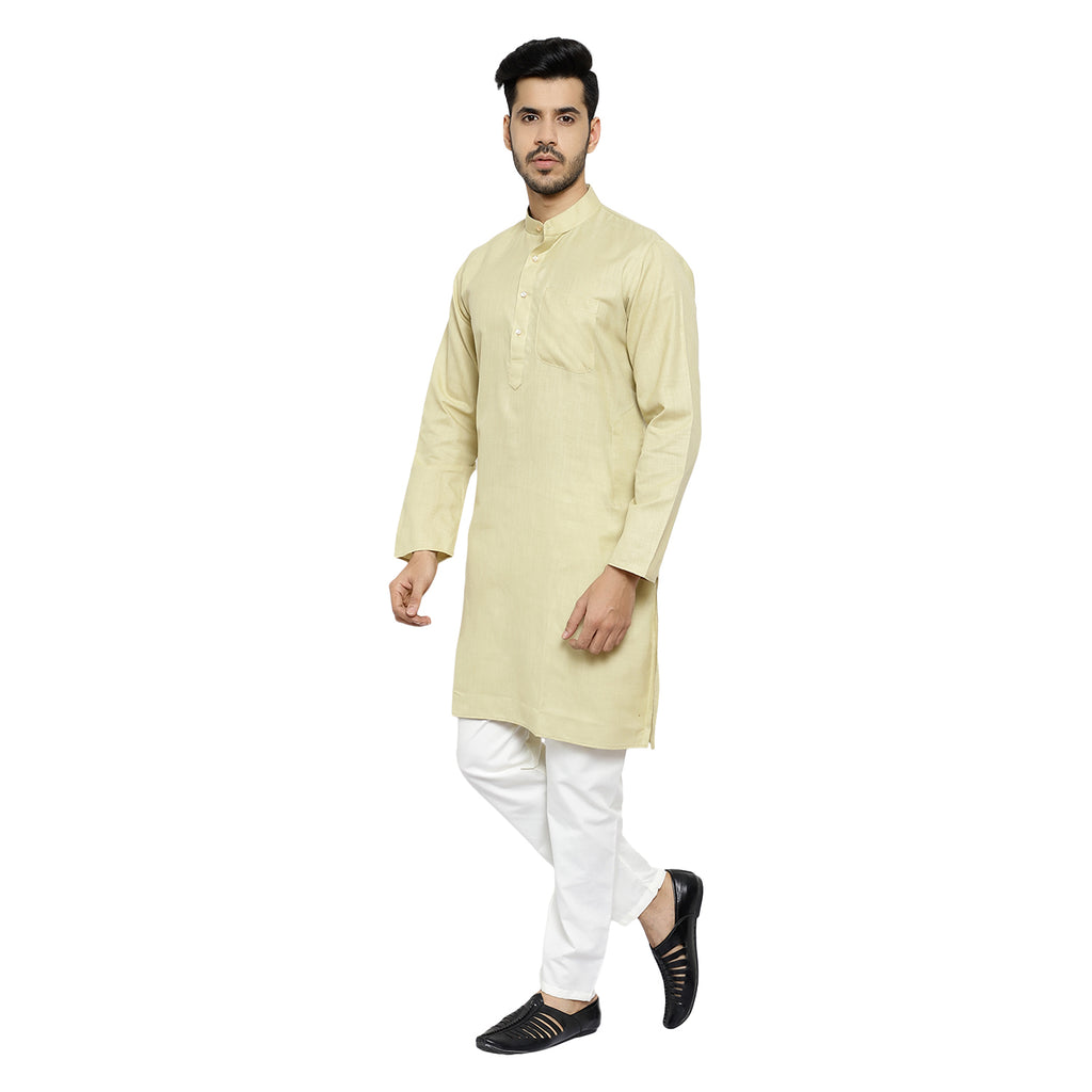 Pro Ethic Cotton Pista New Look Kurta Pajama For Men (A-781)