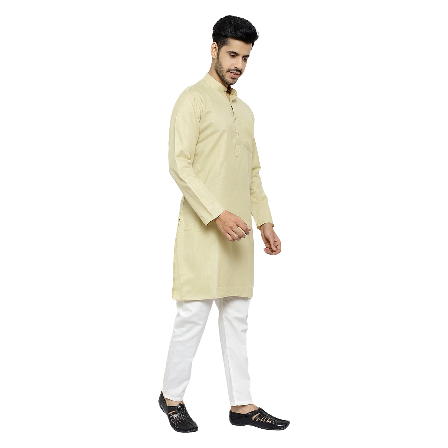 Pro Ethic Cotton Pista New Look Kurta Pajama For Men (A-781)