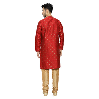 Pro Ethic Silk Kurta Pajama Set For Men Maroon #1898