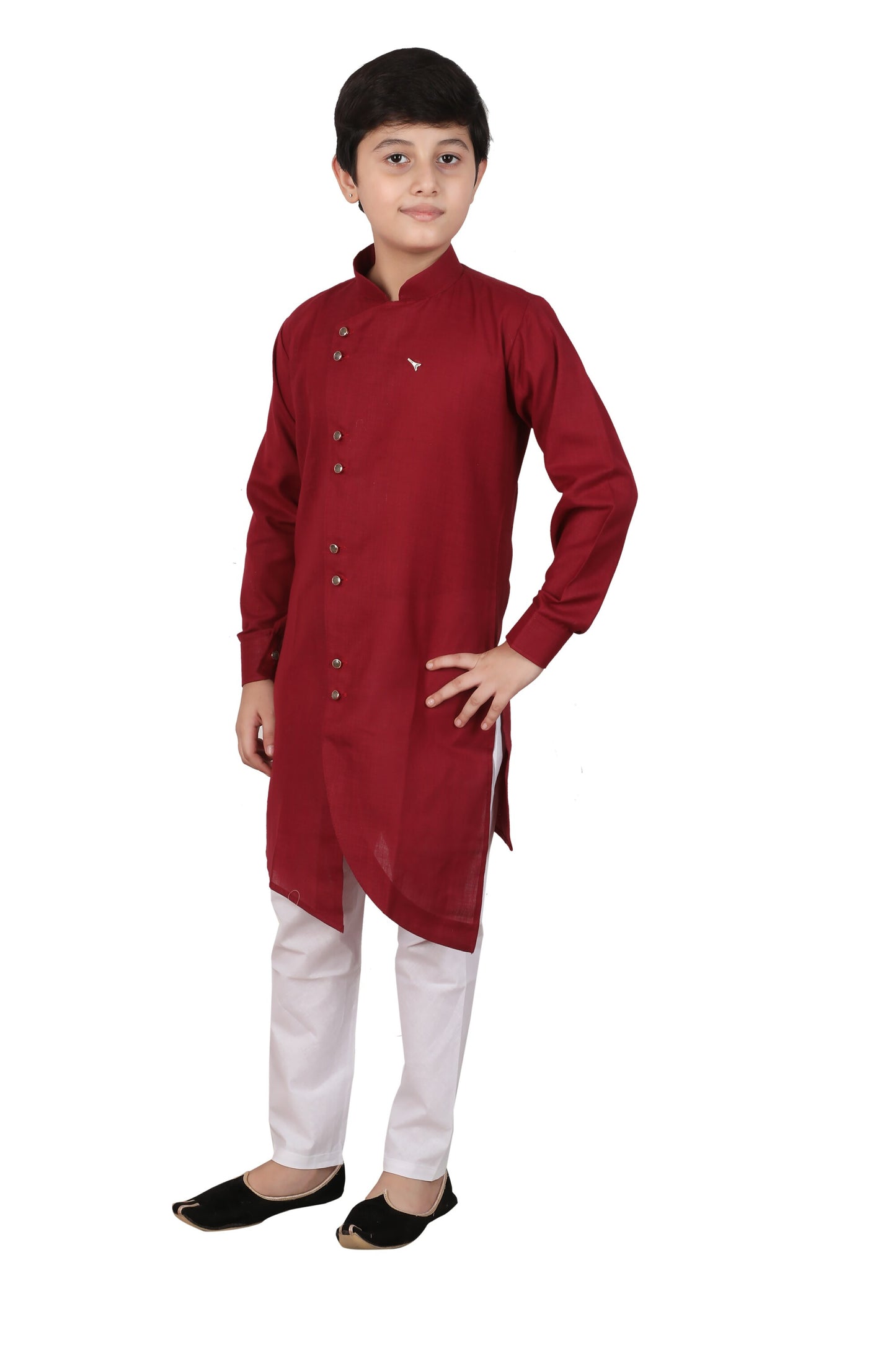 Pro Ethic Kurta Pajama For Boys - Cotton - Wine S-109