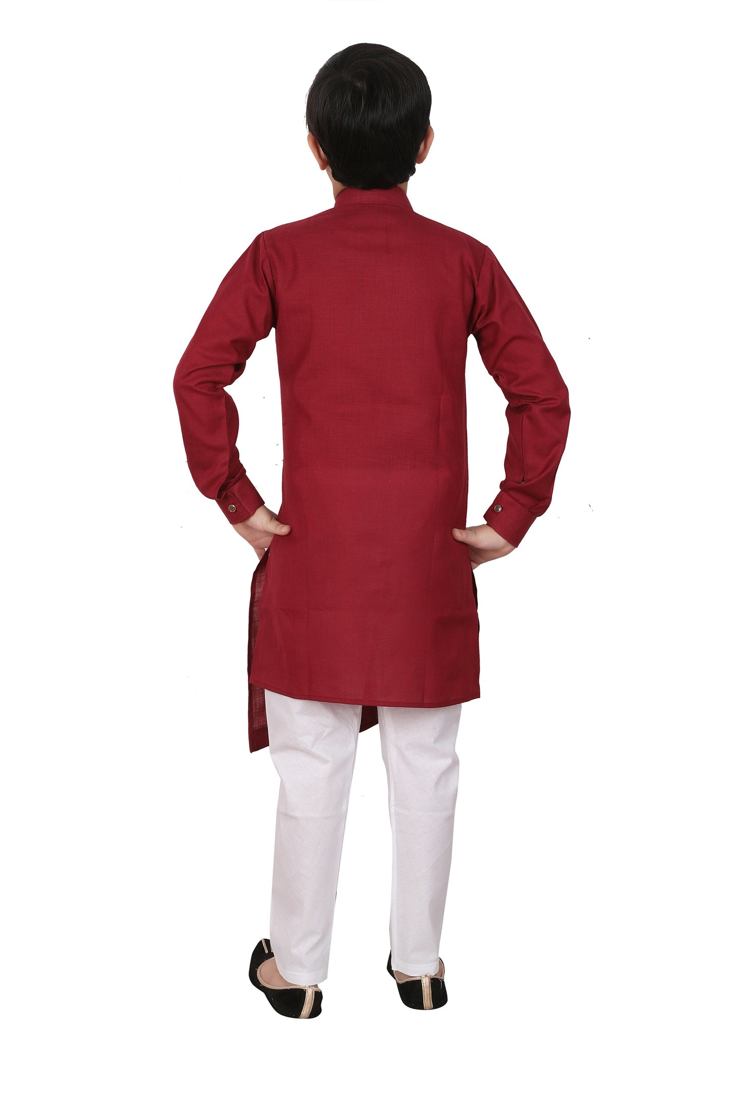 Pro Ethic Kurta Pajama For Boys - Cotton - Wine S-109