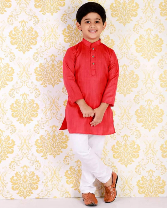 Pro Ethic Boys Kurta Pajama Set | Maroon | Cotton | 1 To 16 Years #S-114