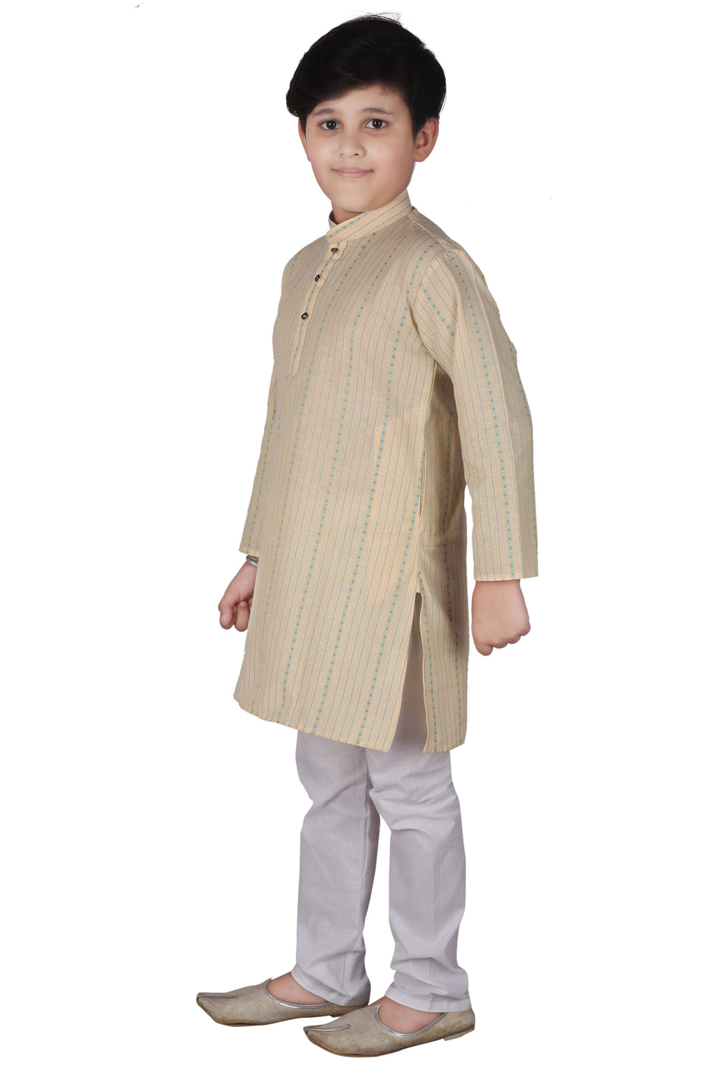Pro Ethic Kids Boys Kurta Pajama Set Cotton beige s-145