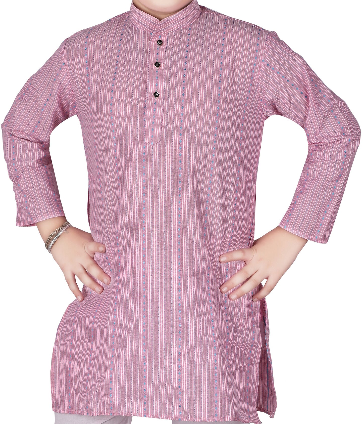 Pro Ethic Kids Kurta Pajama Set Cotton Pink s-145