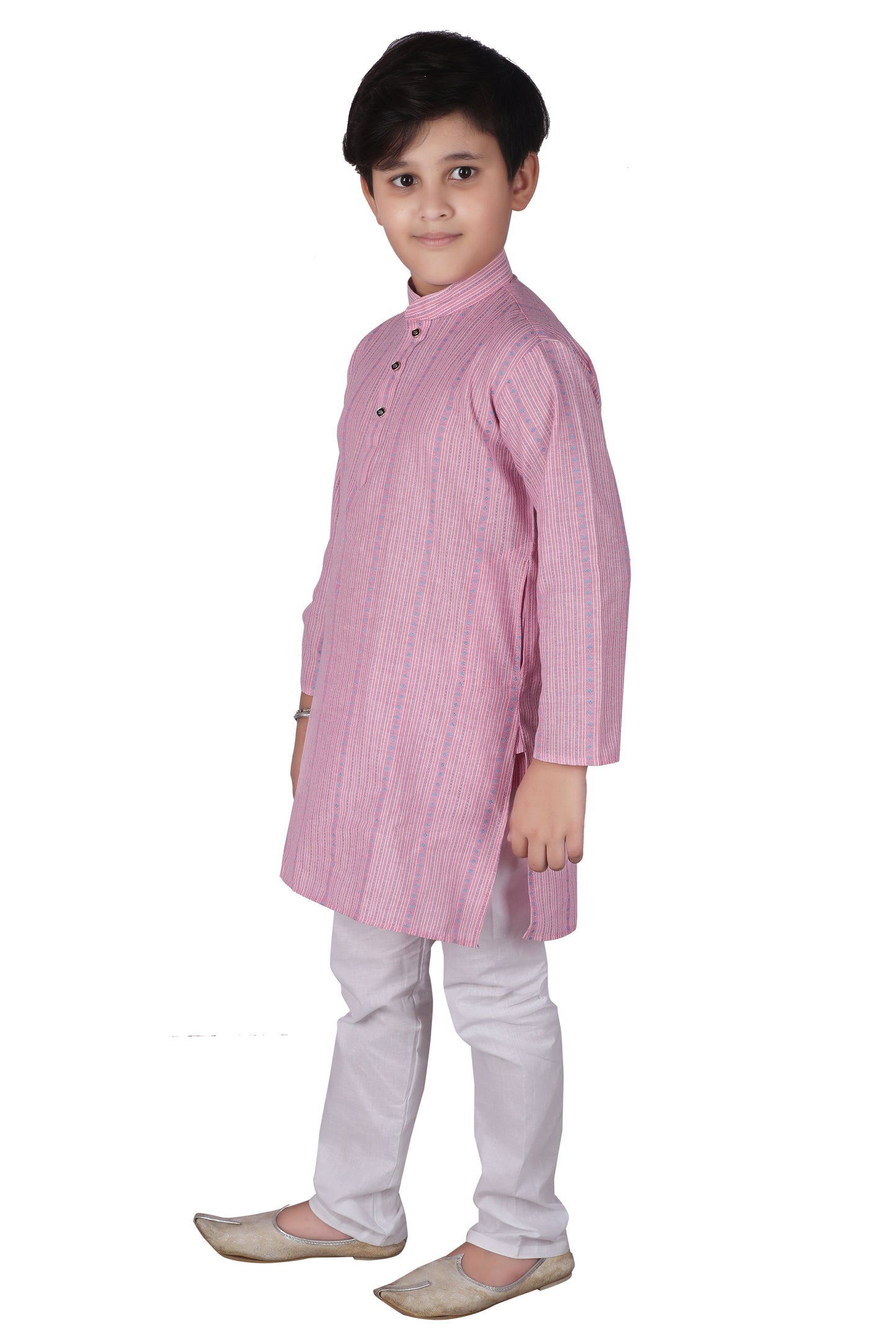 Pro Ethic Kids Kurta Pajama Set Cotton Pink s-145