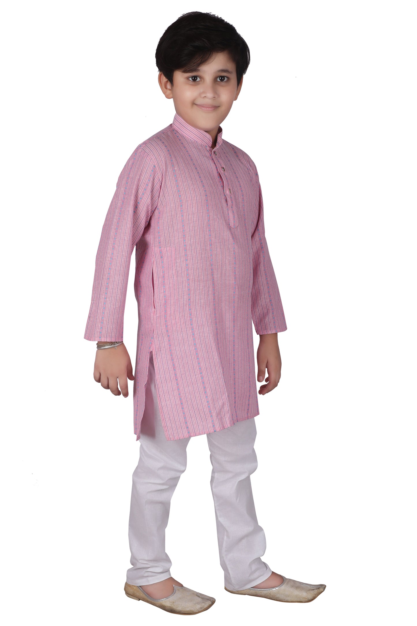 Pro Ethic Kids Kurta Pajama Set Cotton Pink s-145