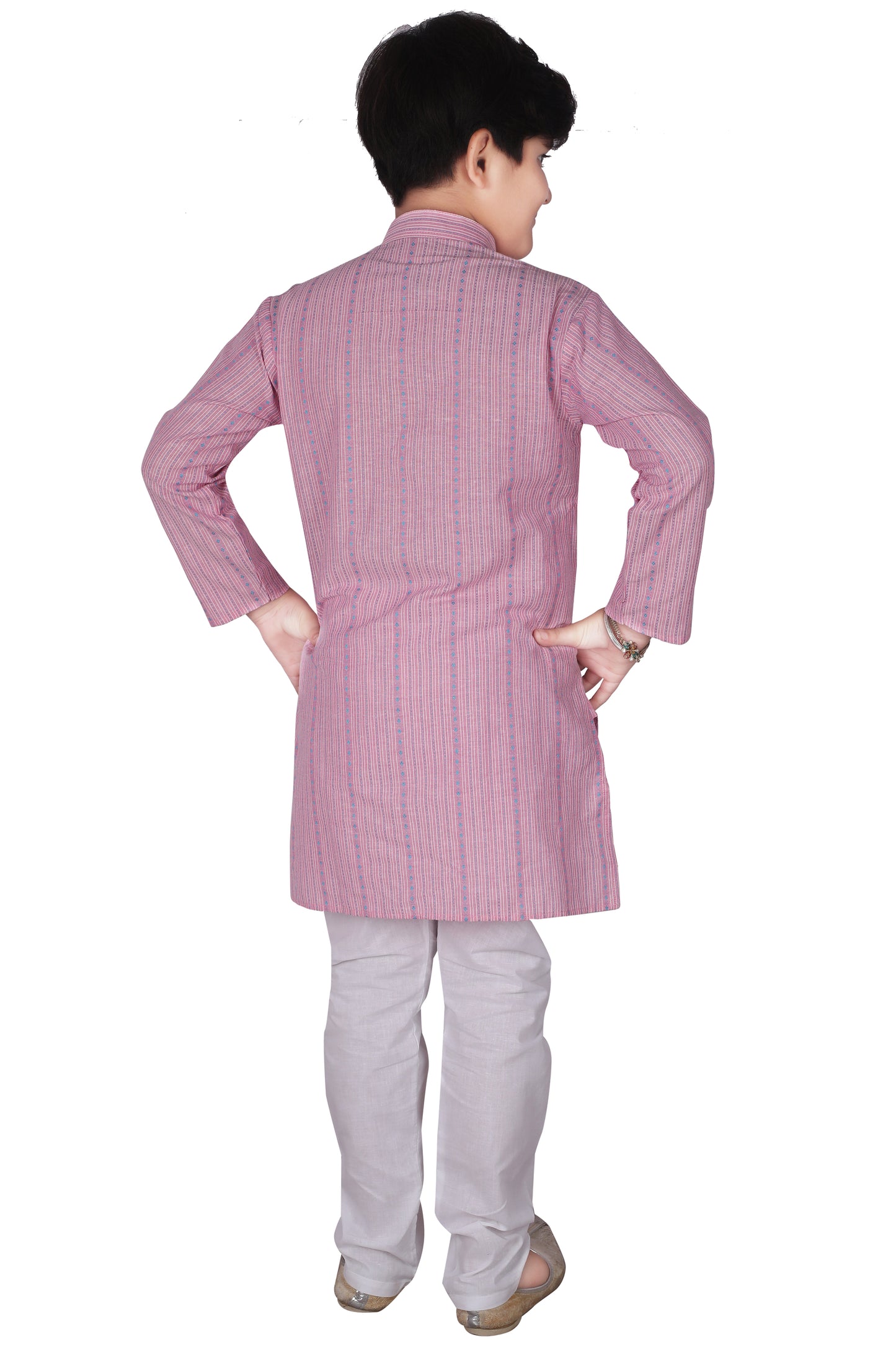 Pro Ethic Kids Kurta Pajama Set Cotton Pink s-145