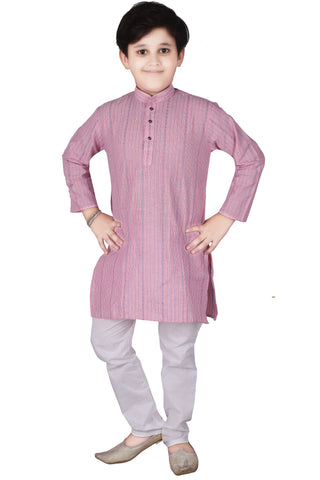 Pro Ethic Kids Kurta Pajama Set Cotton Pink s-145