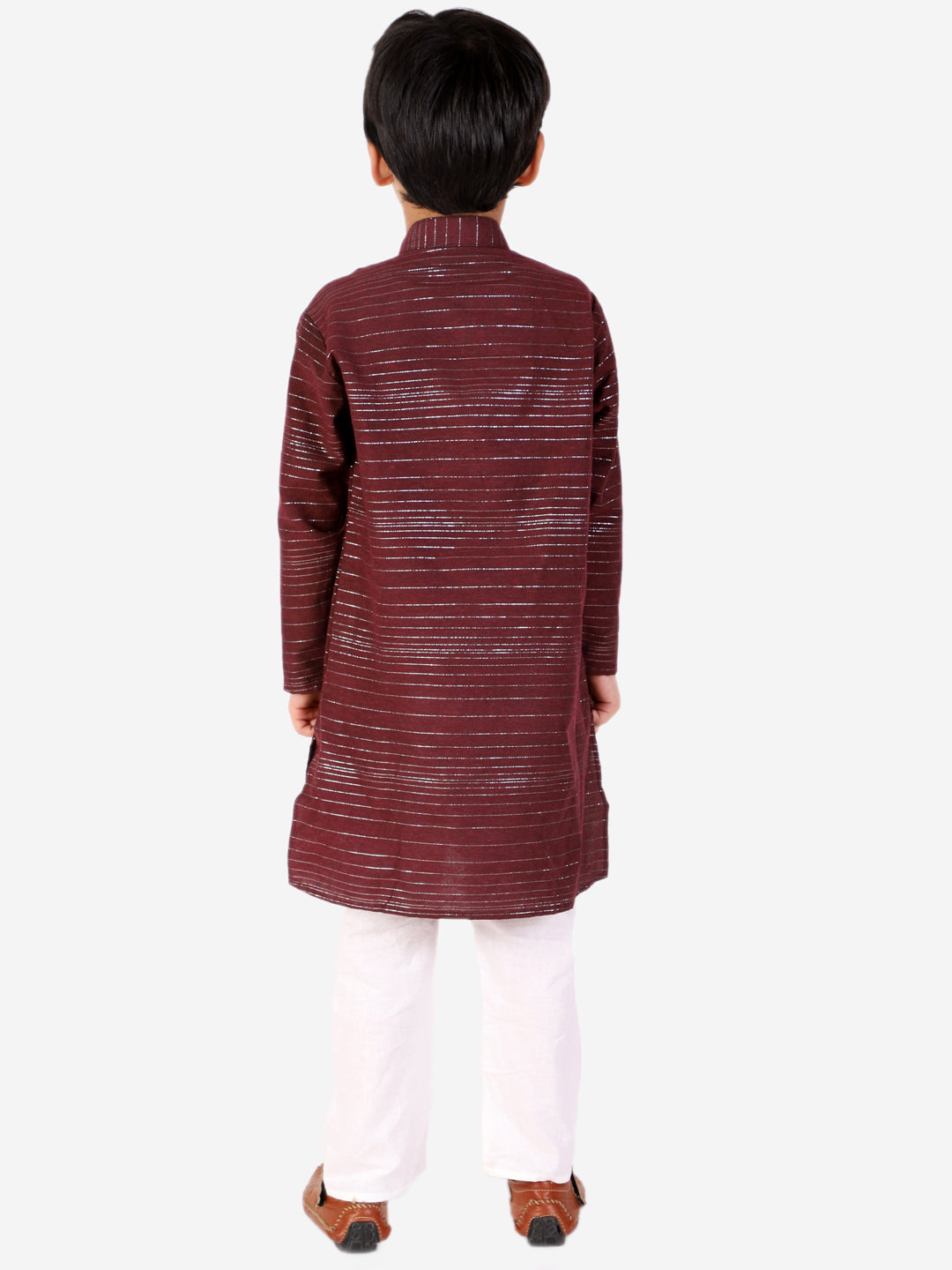 Pro Ethic Boys Maroon Kurta Pajama with Linen Shade (S-157)