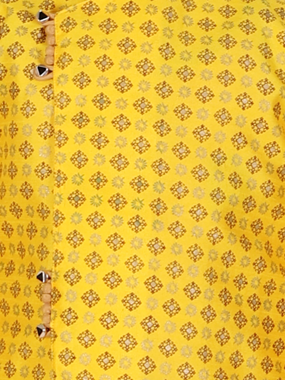 Pro Ethic Yellow Silk Floral Boys Kurta Pajama Set (S-159)