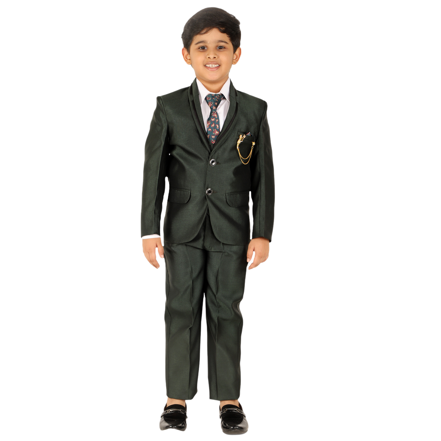 Pro Ethic Five Piece Suit For Boys Dark Green T-127