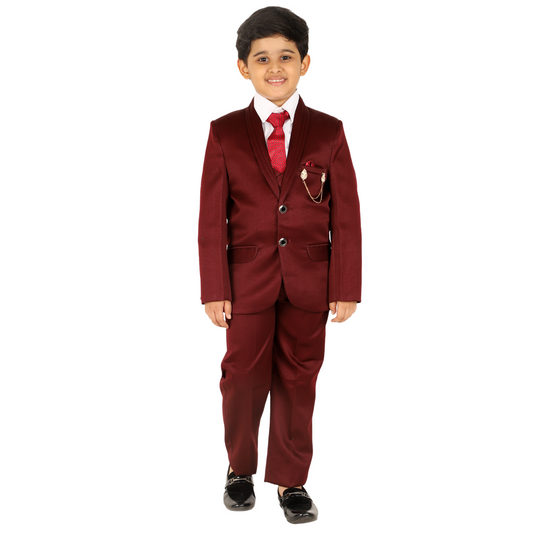 Pro Ethic Five Piece Suit For Boys Maroon T-128