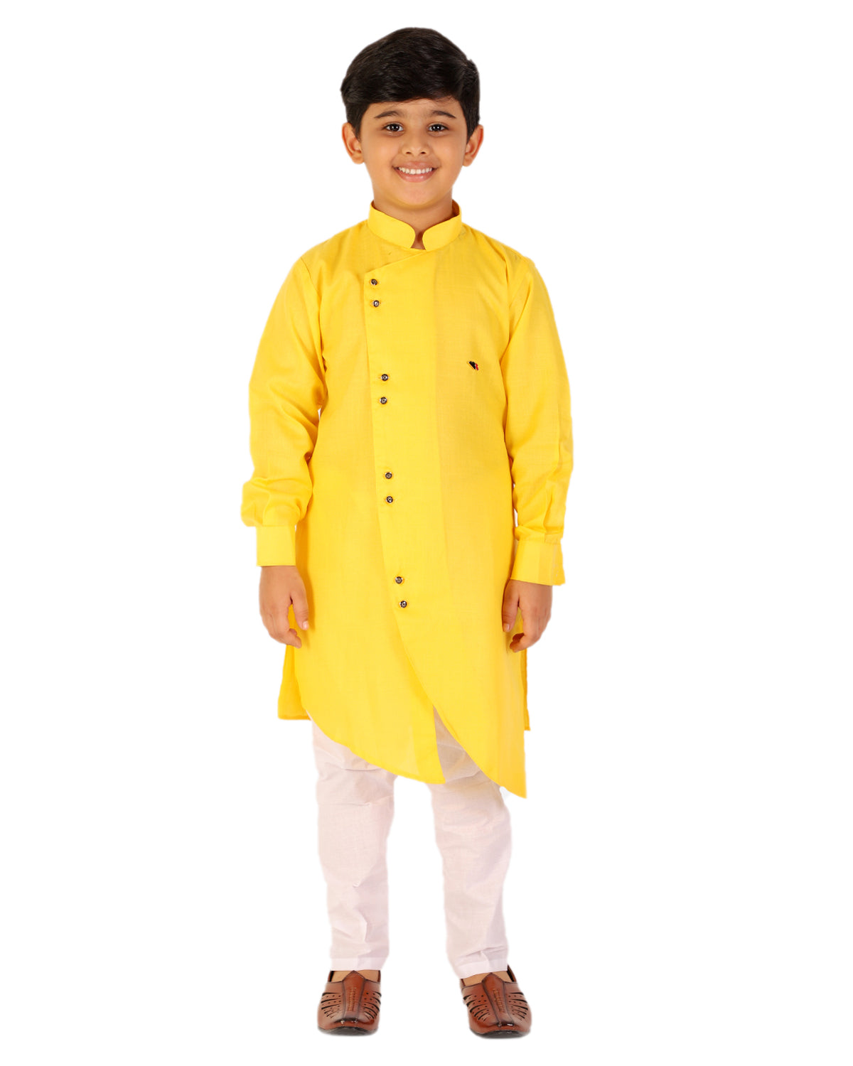 Pro Ethic Kurta Pajama For Boys - Cotton - Yellow S-109