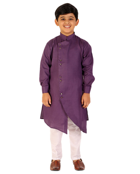 Pro Ethic Kurta Pajama For Boys - Cotton - Purple S-109