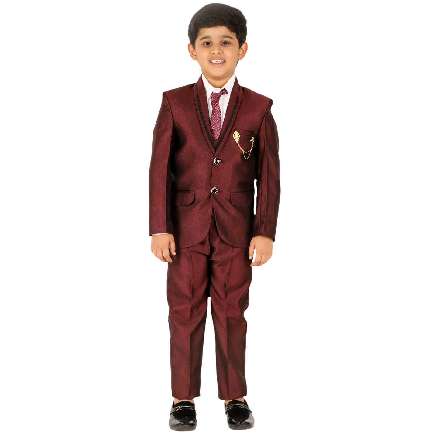 Pro Ethic Five Piece Suit For Boys Maroon T-127