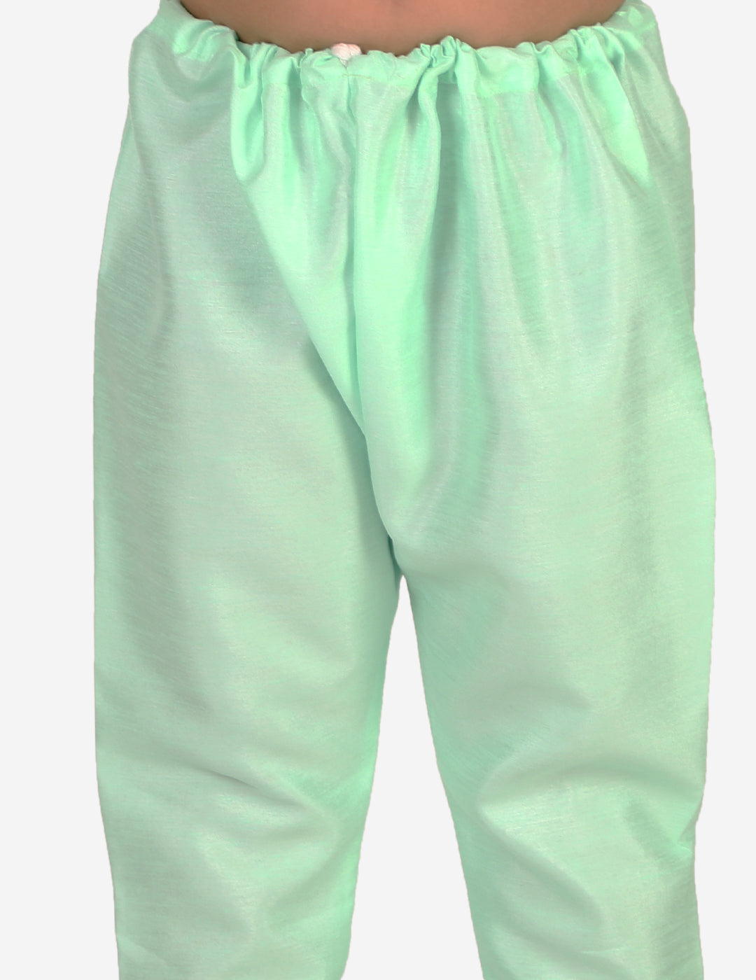 Pro Ethic Boys Kurta Pajama & Waistcoat  Set Silk Floral Design Green (S-176)