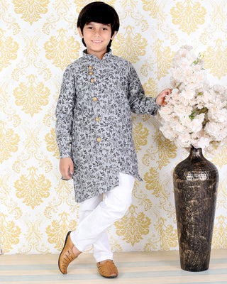Pro Ethic Cotton Kurta Pajama For Boys Black S-151