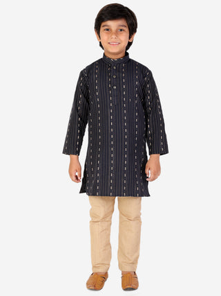 Pro Ethic Cotton Black Kurta Pajama For Boys S-152