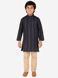 Pro Ethic Cotton Black Kurta Pajama For Boys S-152