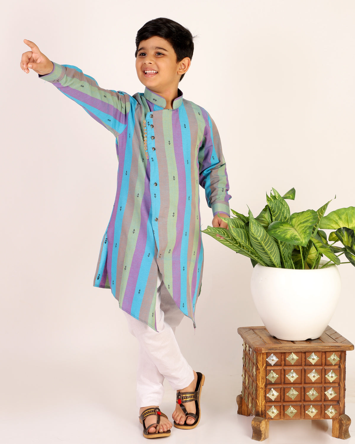 kids kurta pajama for boys 1 to 16 years sky blue