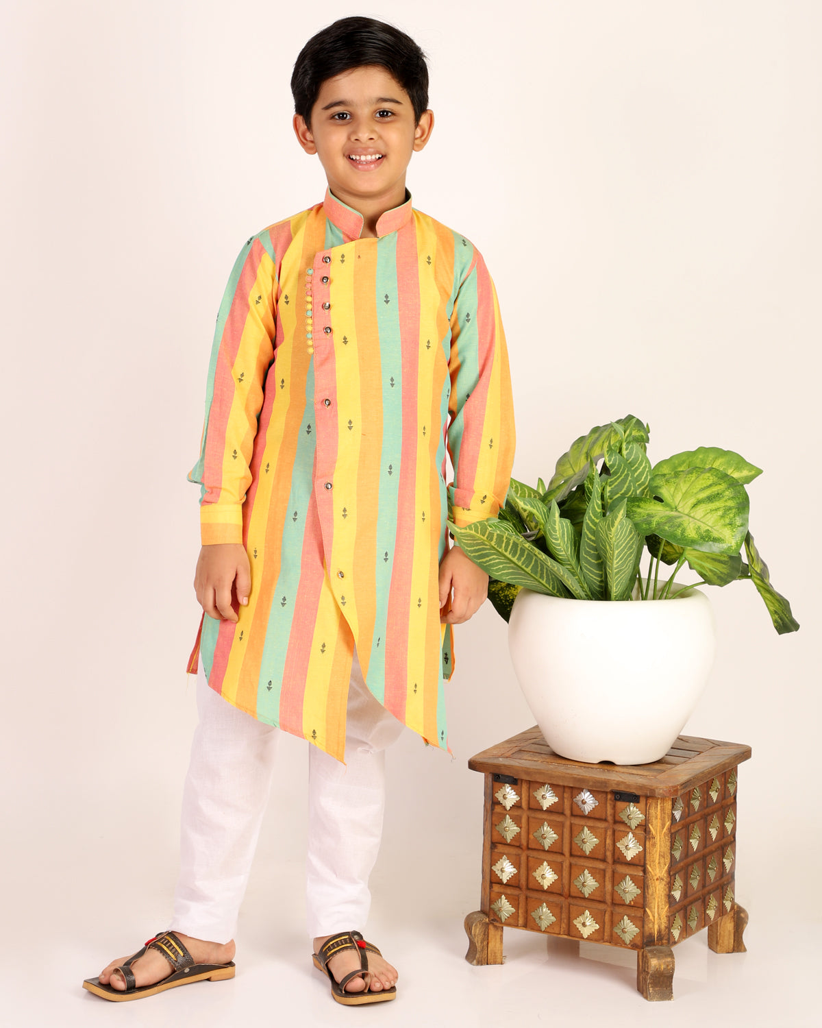 kids kurta pajama for boys 1 to 16 years yellow