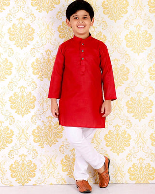 Pro Ethic Ethnic Wear Cotton Self Design Kurta Pajama Set for Kids and Boys #S-122