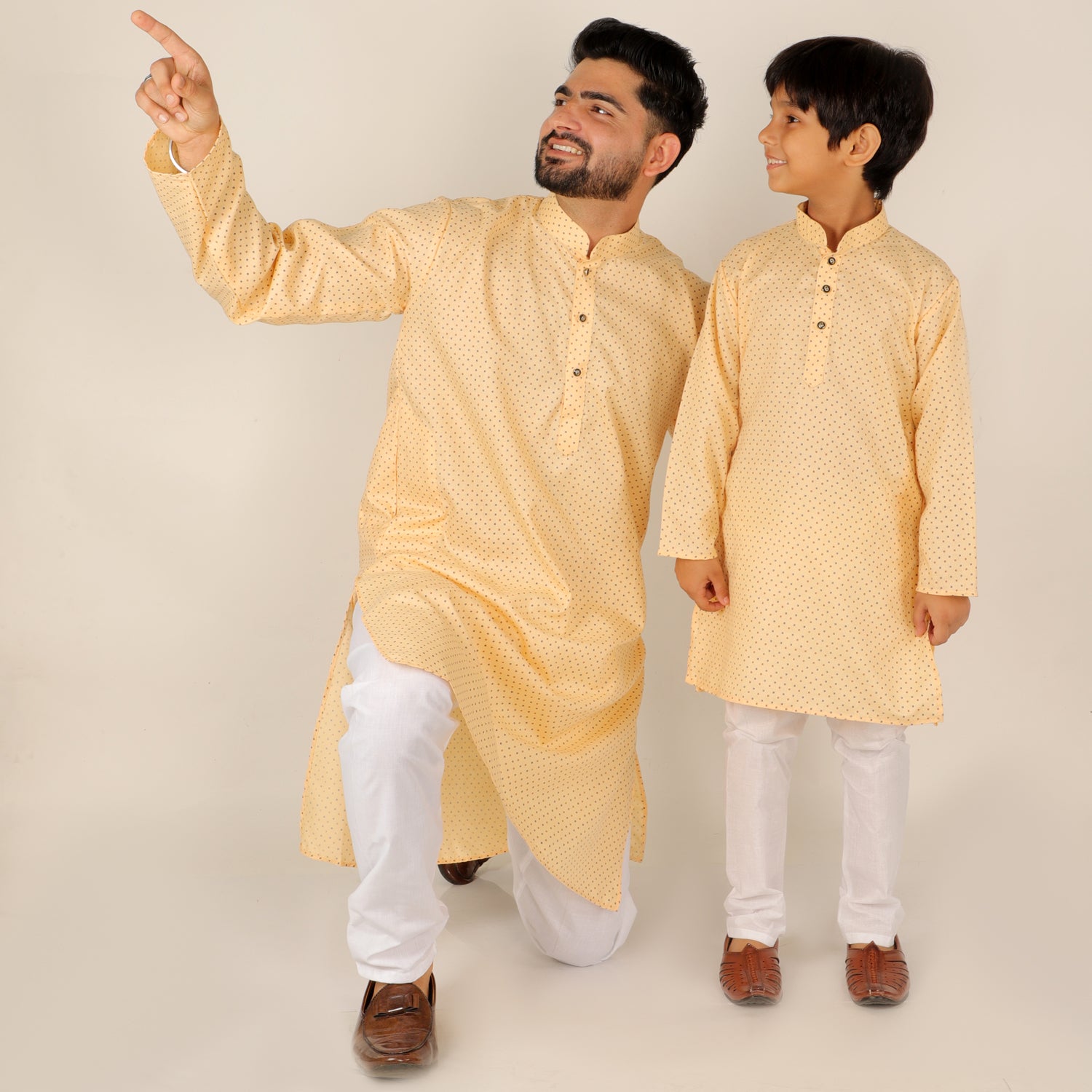 father son kurta pajma set