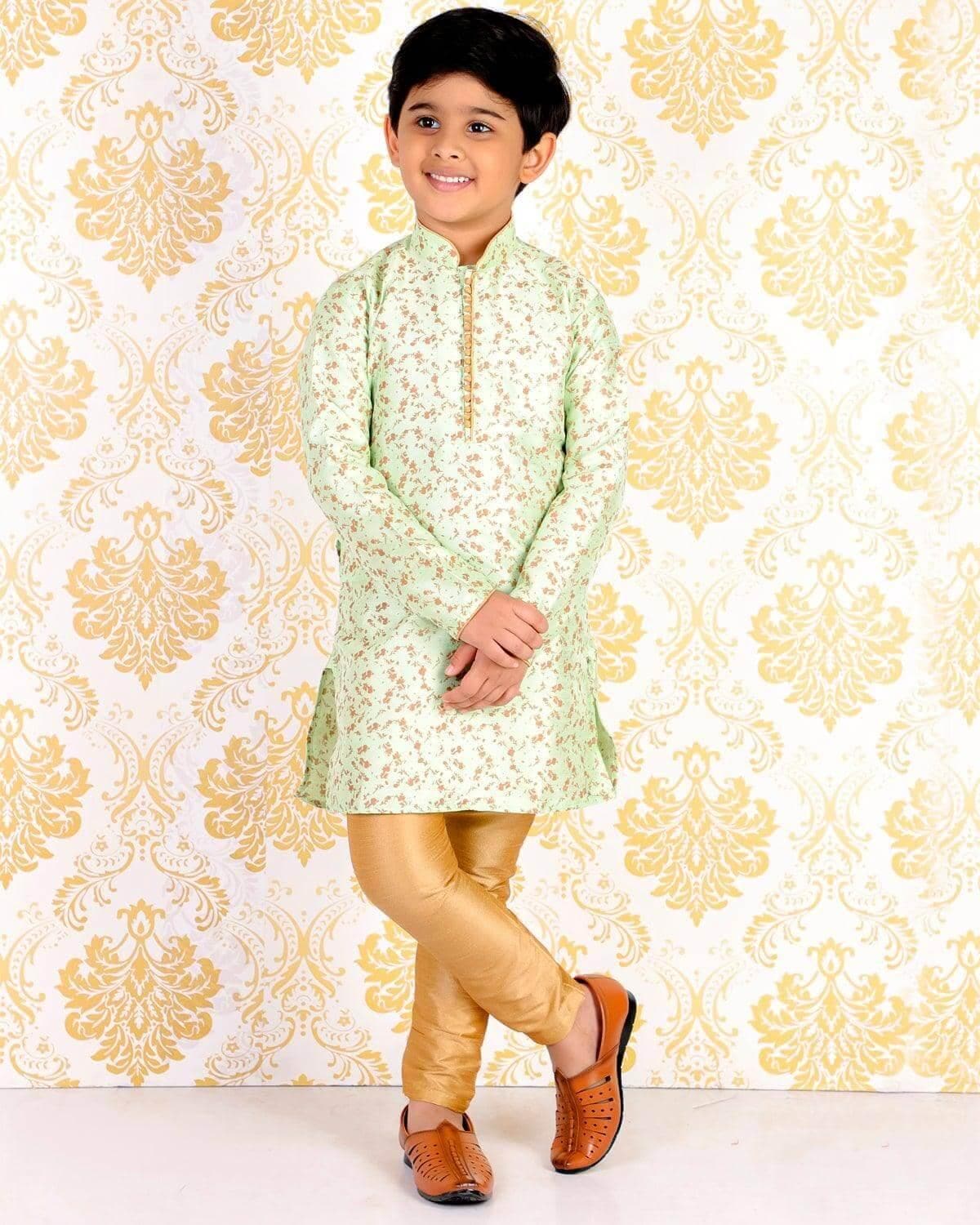 Pro Ethic Ethnic Wear Silk Kurta Pajama Set for Kids and Boys #S-117