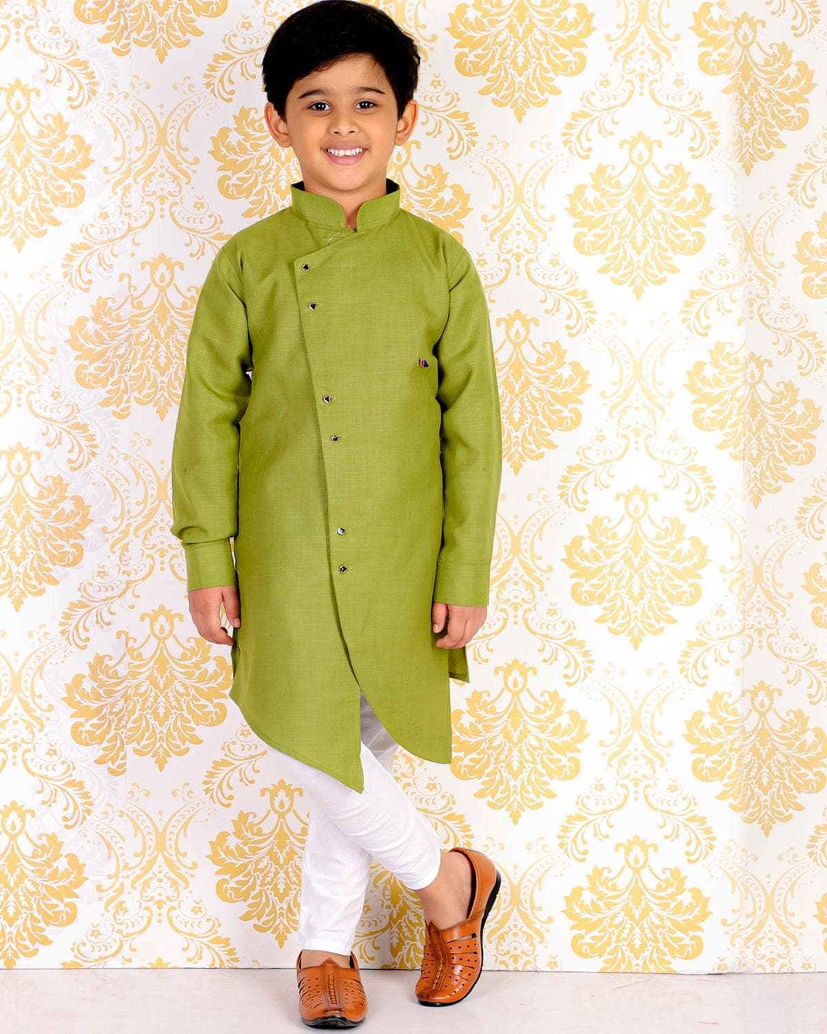 Pro Ethic Stylish Boys Kurta Pajama Set | Cotton | Kids Ethic Wear Kurta Set #S-109