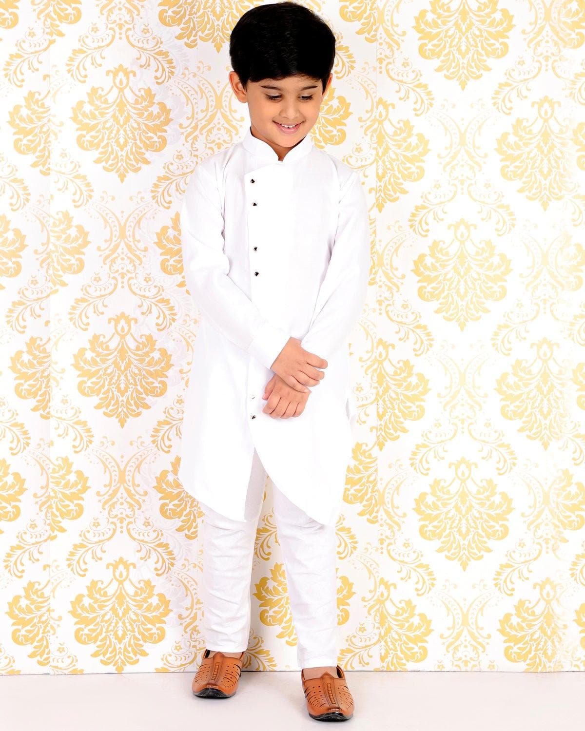 Pro Ethic Stylish Boys Kurta Pajama Set | Cotton | Kids Ethic Wear Kurta Set #S-109