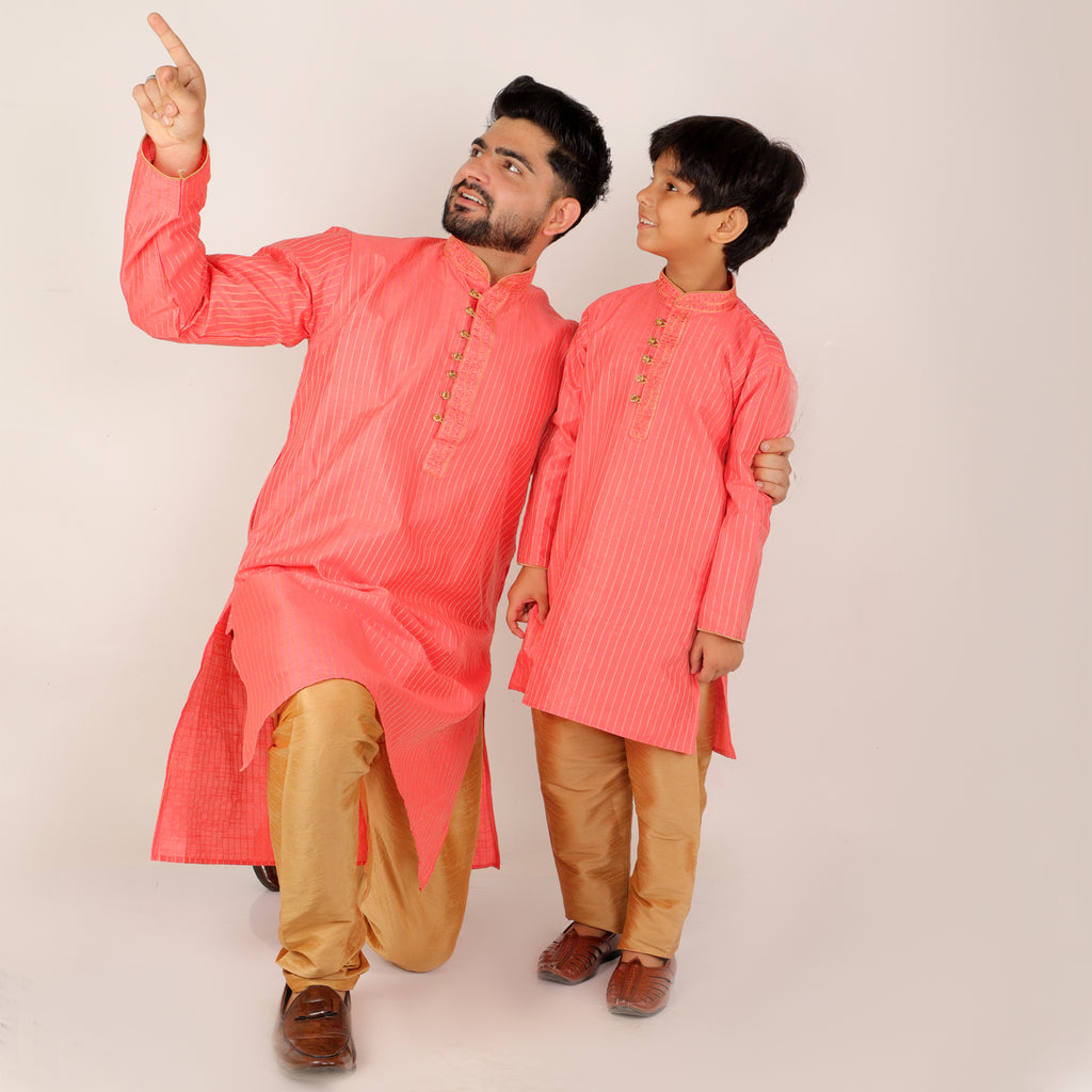 father son kurta pajma set